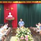 Đồng chí Đỗ Trọng Hưng - Bí thư Tỉnh ủy làm việc tại huyện Cẩm Thủy